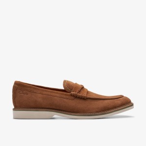 Clarks Atticus LT Slip Cola Suede Cola | TF0658291