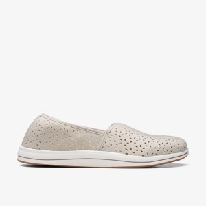 Clarks Breeze Emily Light Taupe Light Grey Brown | XJ7824519