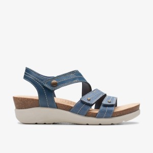 Clarks Calenne Clara Blue Combination Blue | RJ7805296