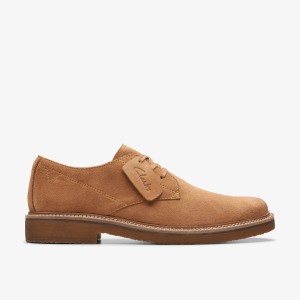 Clarks Clarkdale Derby Light Tan Suede Light Brown | UK9340578