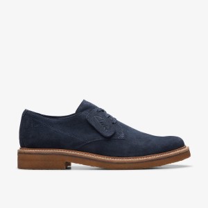 Clarks Clarkdale Derby Navy Suede Navy | DE5274836