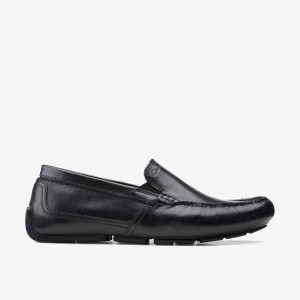 Clarks Markman Plain Black Leather Black | KE8462519