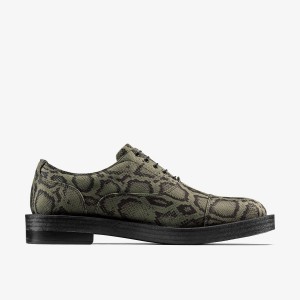 Clarks Martine Rose Mens Oxford 2 Green Textile Green | VE5120798