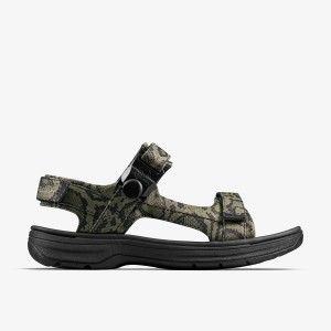 Clarks Martine Rose Mens Sandal 2 Green Textile Green | XM7318620