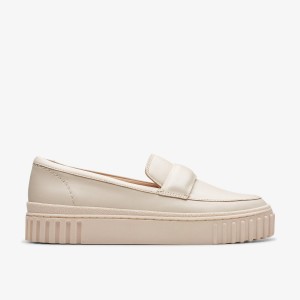 Clarks Mayhill Cove Cream Leather Cream | VL7802365