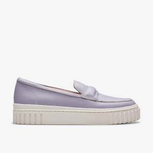 Clarks Mayhill Cove Lilac Leather Purple | IW2768031