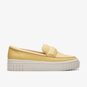 Clarks Mayhill Cove Yellow Leather Yellow | ZY2085316