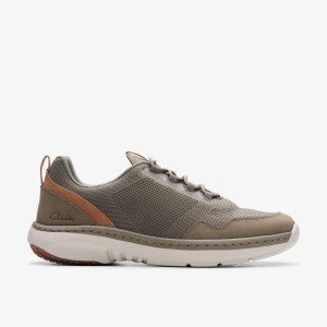 Clarks Pro Knit Stone Combination Grey | QV7305869