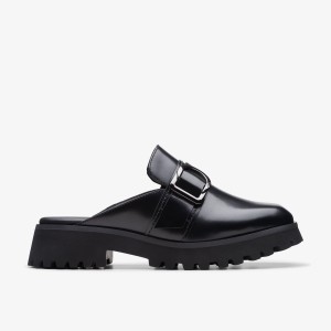 Clarks Stayso Free Black Leather Black | QG8159027