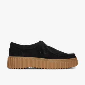 Clarks Torhill Bee Black Suede Black | PD8137256