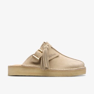 Clarks Trek Mule Sand Suede Brown | MS1982647