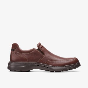 Clarks Un Brawley Step Mahogany Leather Mahogany | IE3807265