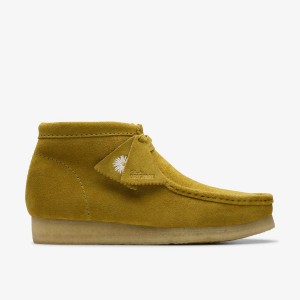 Clarks Wallabee Boot Olive Suede Olive | DX2349875