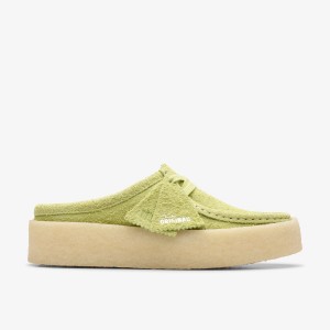 Clarks Wallabee Cup Lo Lime Hairy Suede Light Green | NC1872630