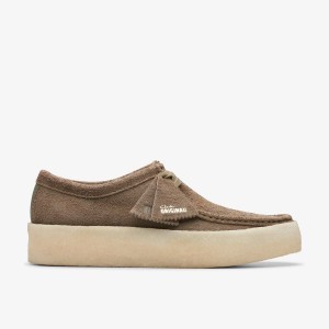 Clarks Wallabee Cup Pale Khaki Suede Khaki | WJ3015847