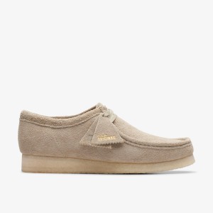 Clarks Wallabee Pale Grey Suede Grey | HA8413576