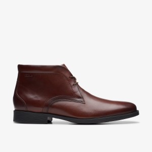 Clarks Whiddon Mid Mahogany Leather Mahogany | IH7931864