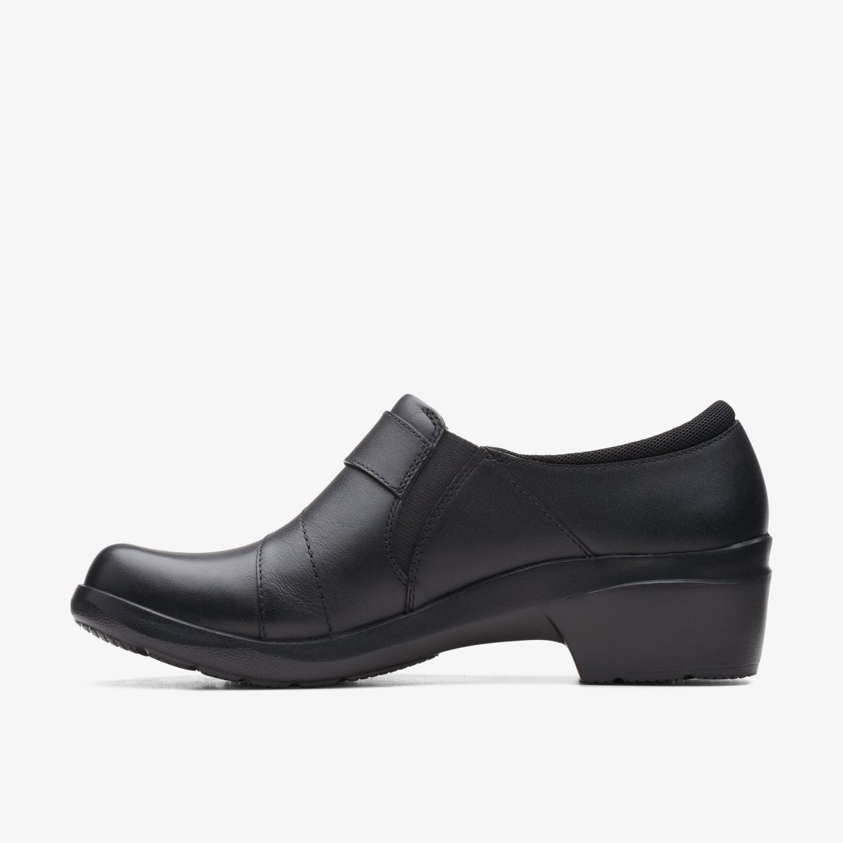 Clarks Angie Pearl Black Leather Black | DW5804612