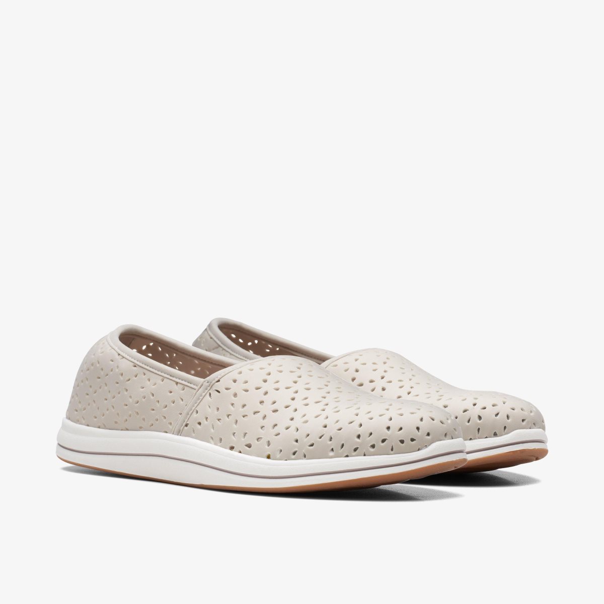 Clarks Breeze Emily Light Taupe Light Grey Brown | XJ7824519