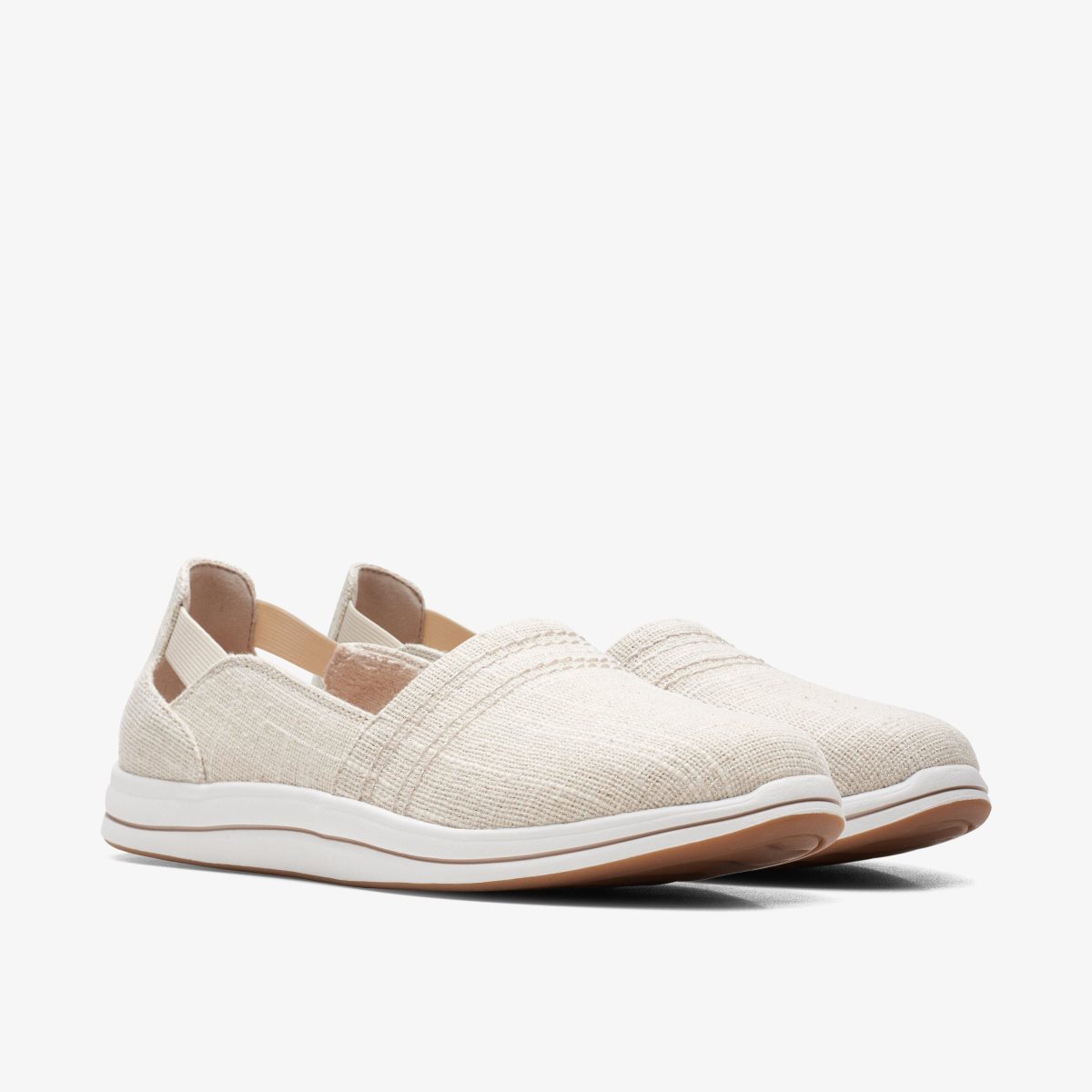 Clarks Breeze Step II Natural Interest Beige | AZ7826093