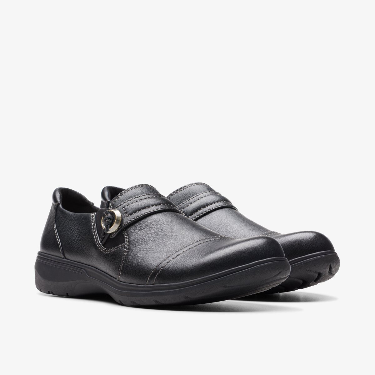 Clarks Carleigh Pearl Black Leather Black | RN2609153