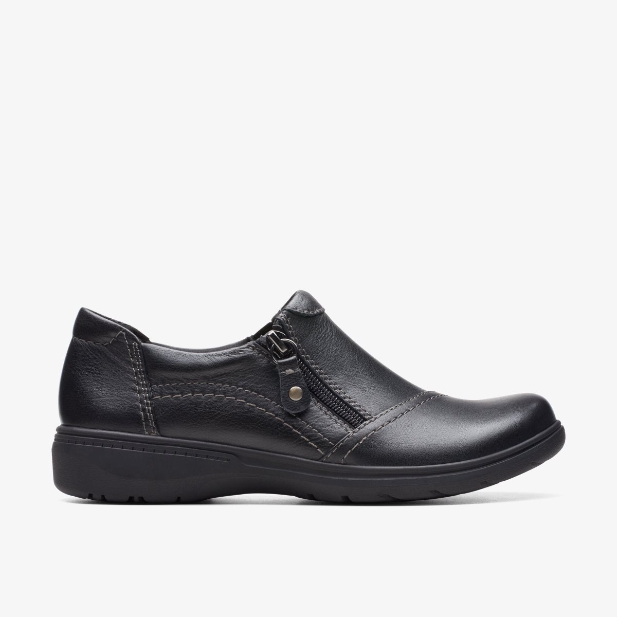 Clarks Carleigh Ray Black Leather Black | PU7926584