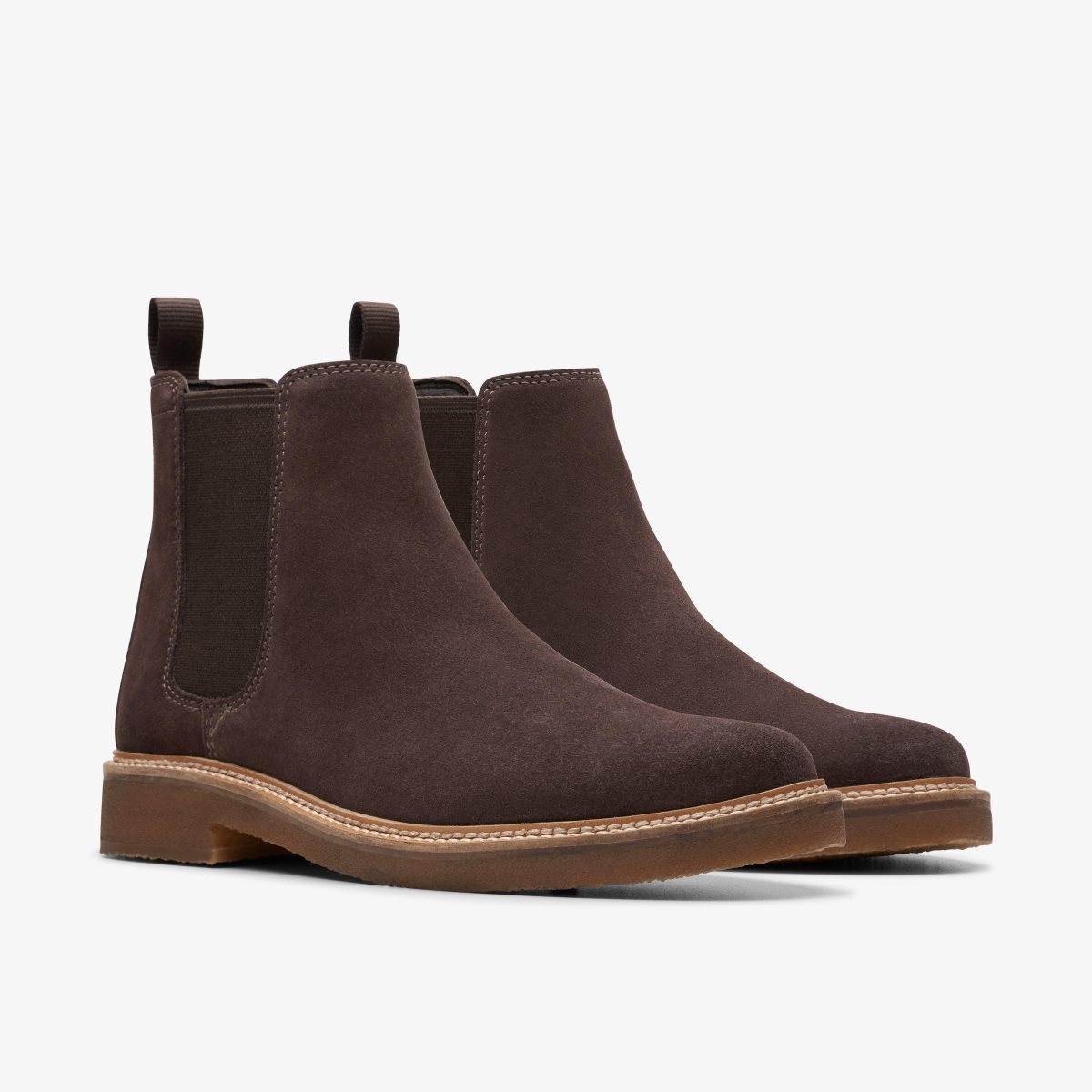 Clarks Clarkdale Easy Dark Brown Suede Dark Brown | UG9071524