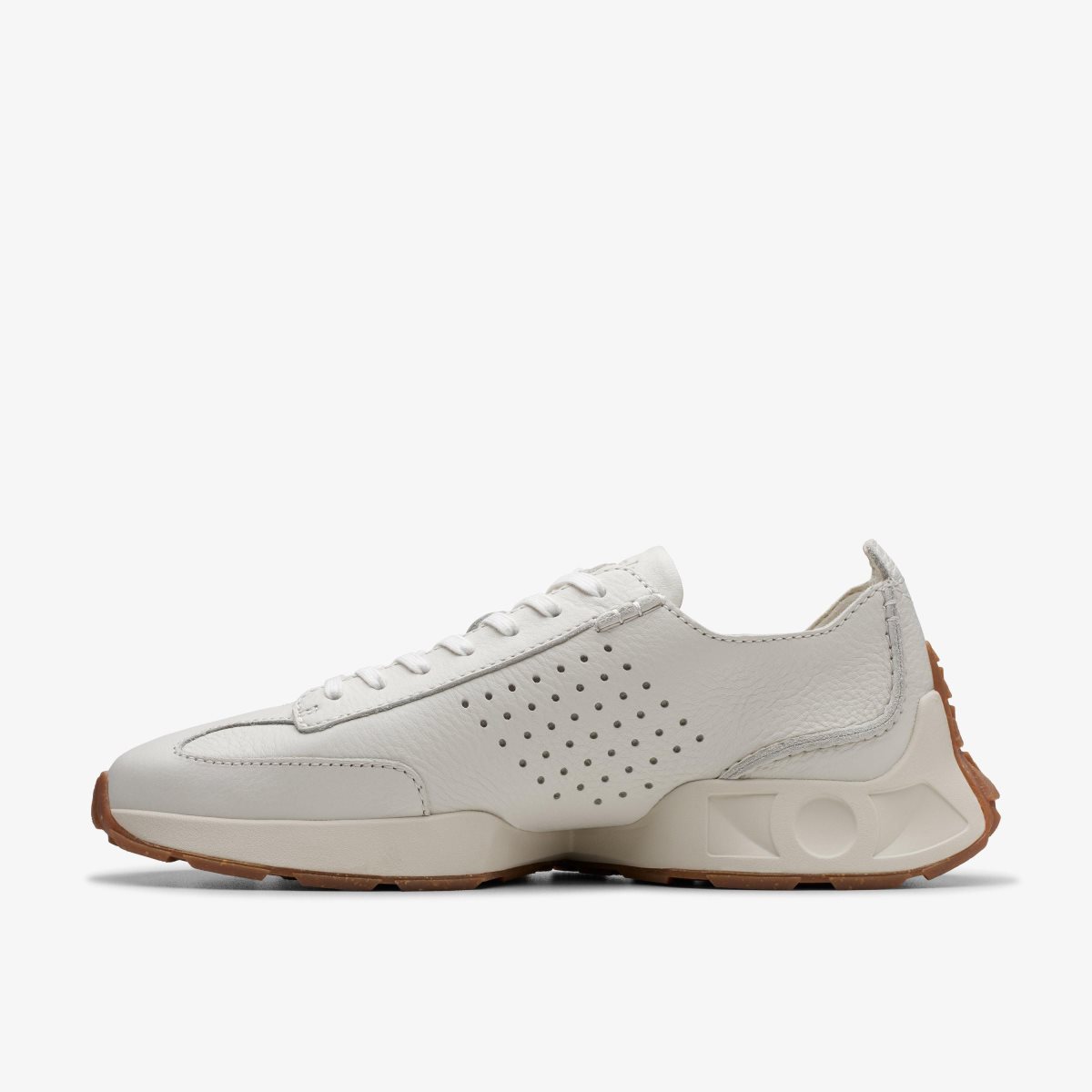 Clarks Craft Speed White Leather White | AF4980371