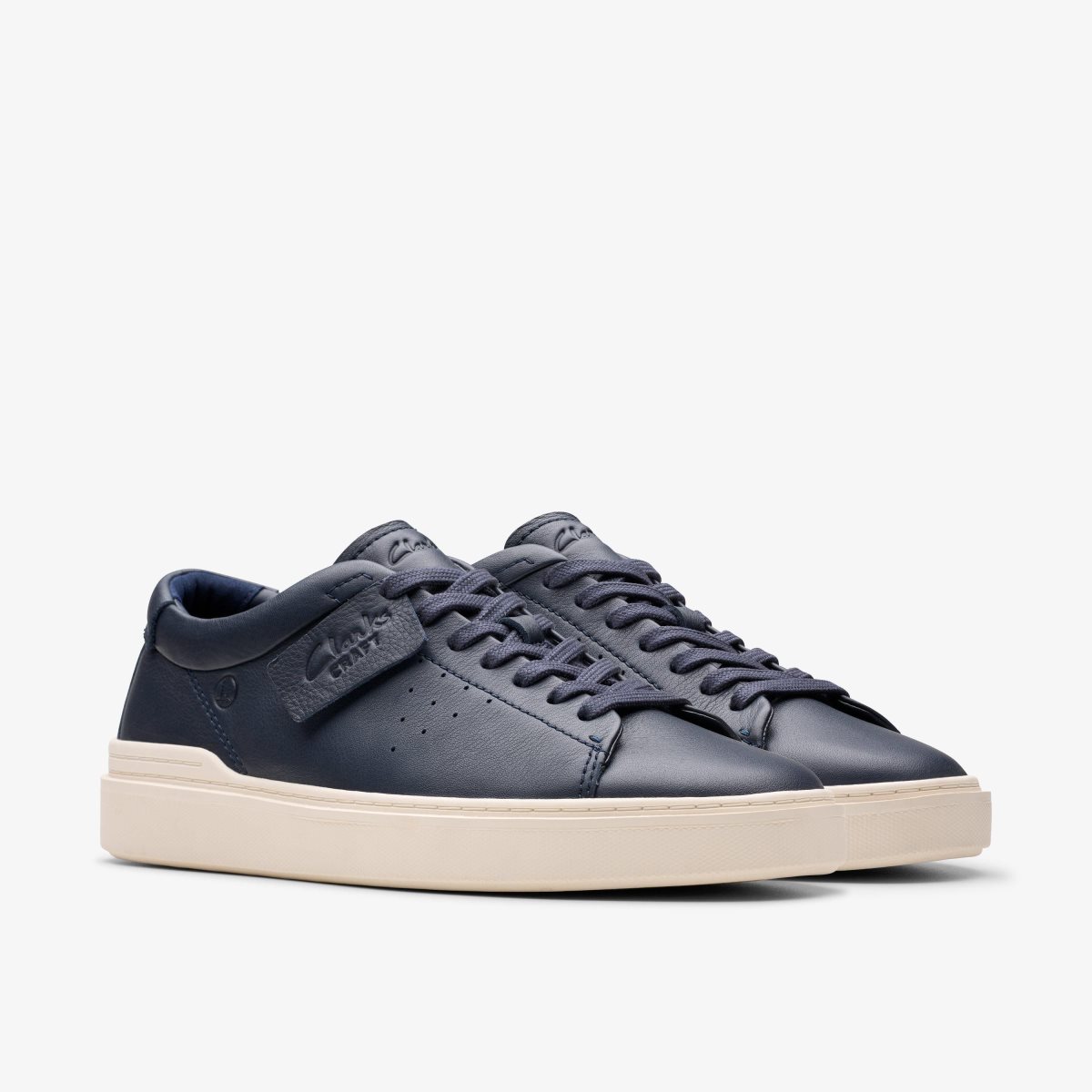 Clarks Craft Swift Navy Leather Navy | EQ4163725