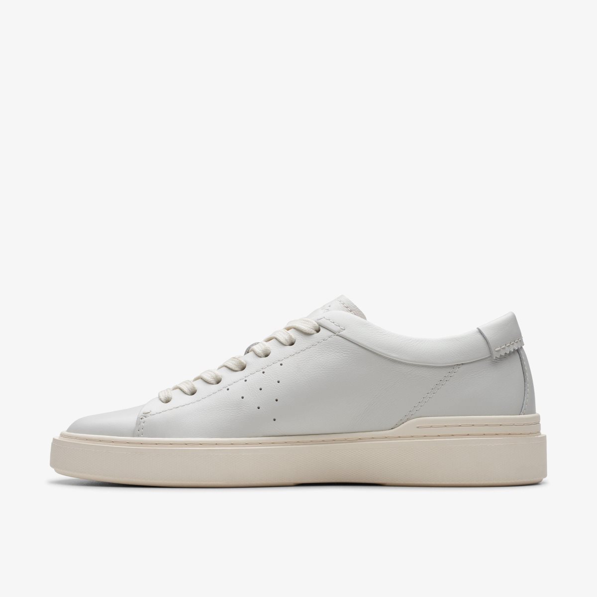 Clarks Craft Swift White Leather White | EB4807162