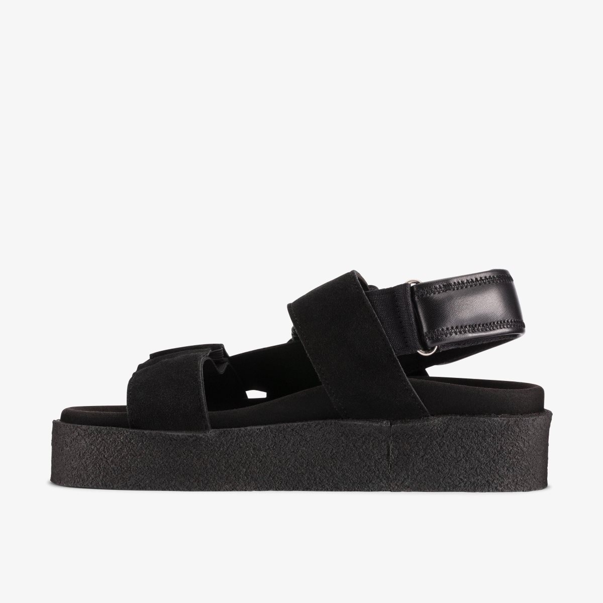 Clarks Crepe Sandal Black Black | WL9517084