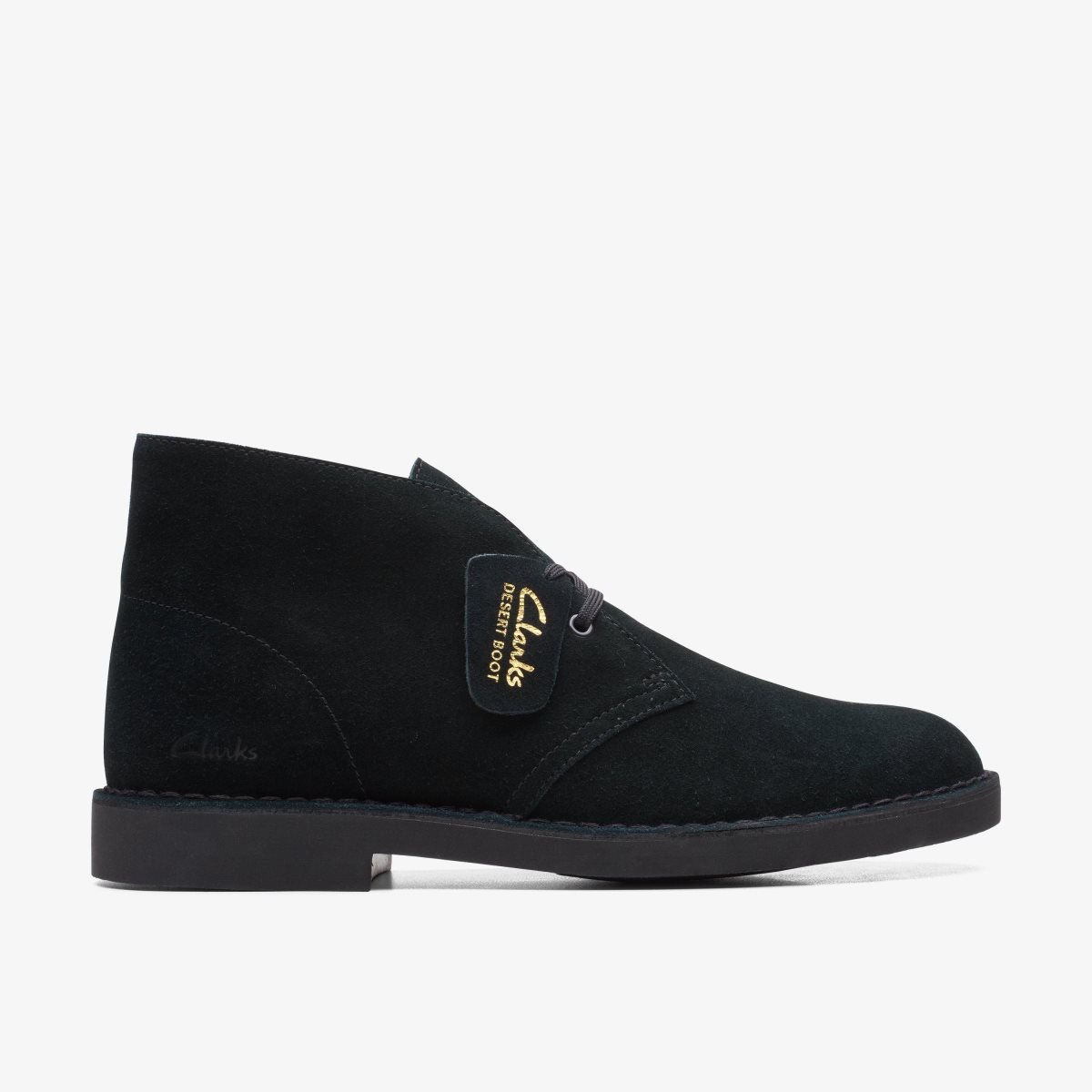 Clarks Desert Boot Evo Black Suede Black | OY9326158