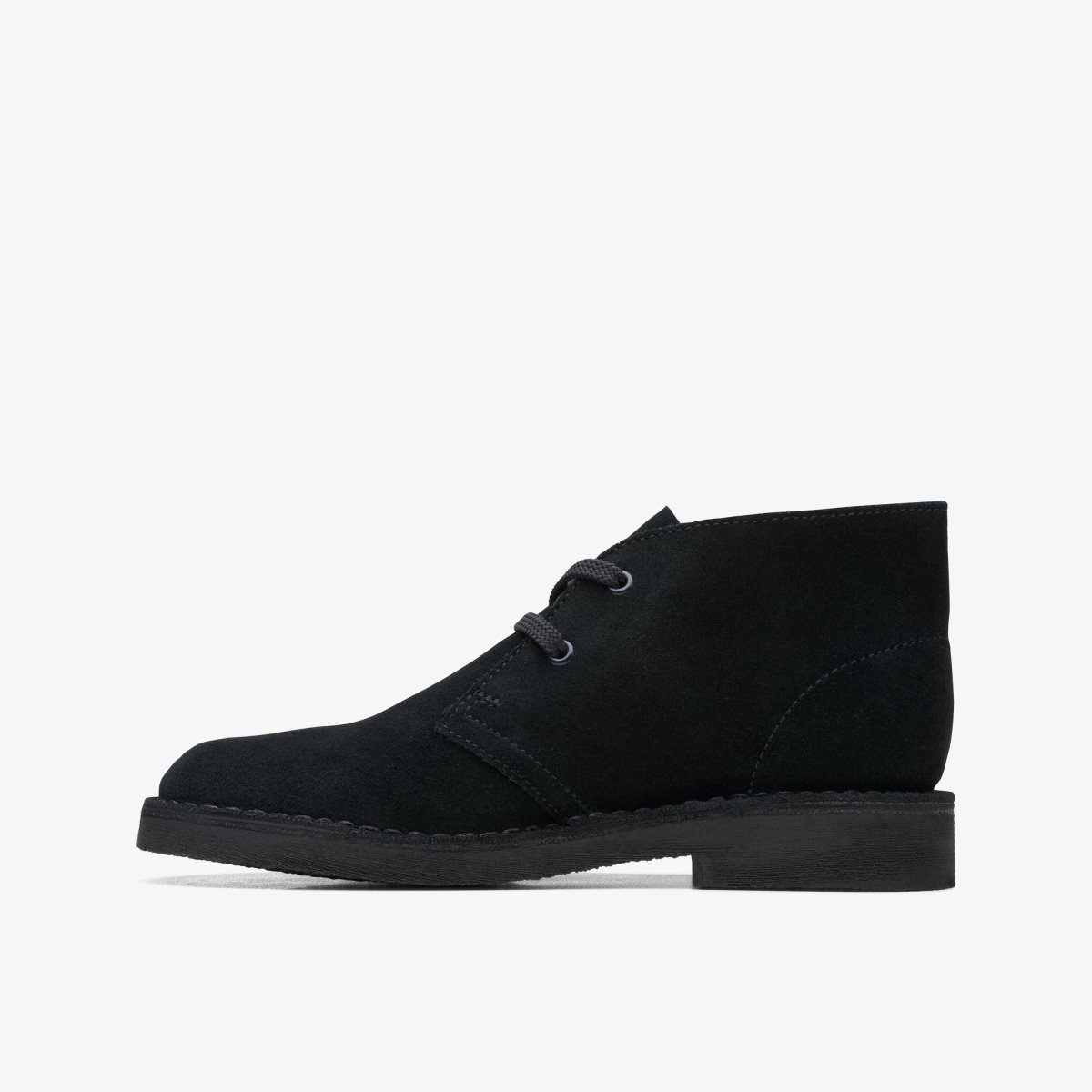 Clarks Desert Boot Older Black Suede Black | XQ9572084