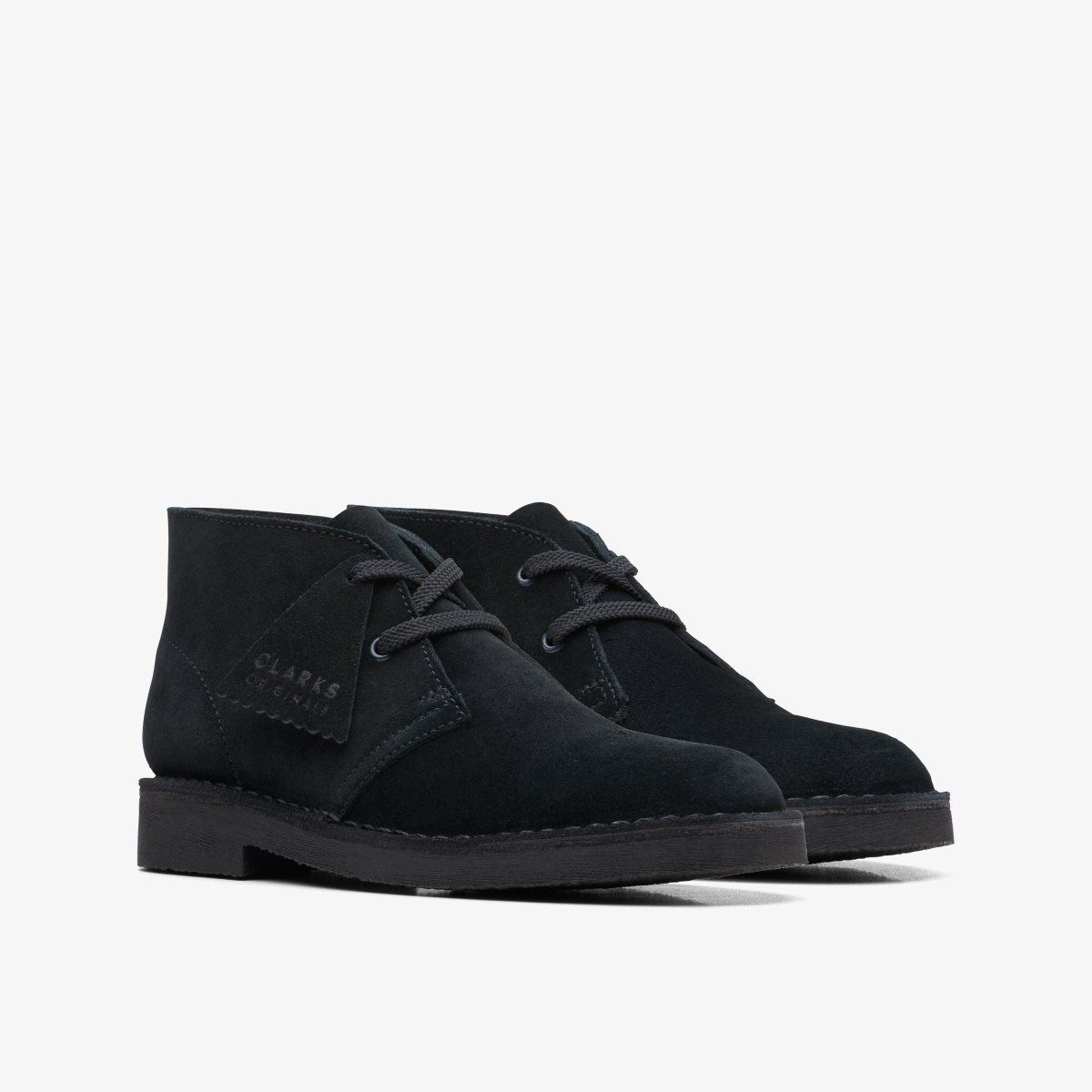 Clarks Desert Boot Older Black Suede Black | XQ9572084