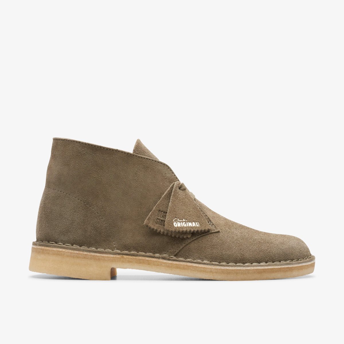 Clarks Desert Boot Pale Khaki Suede Khaki | YT6451730