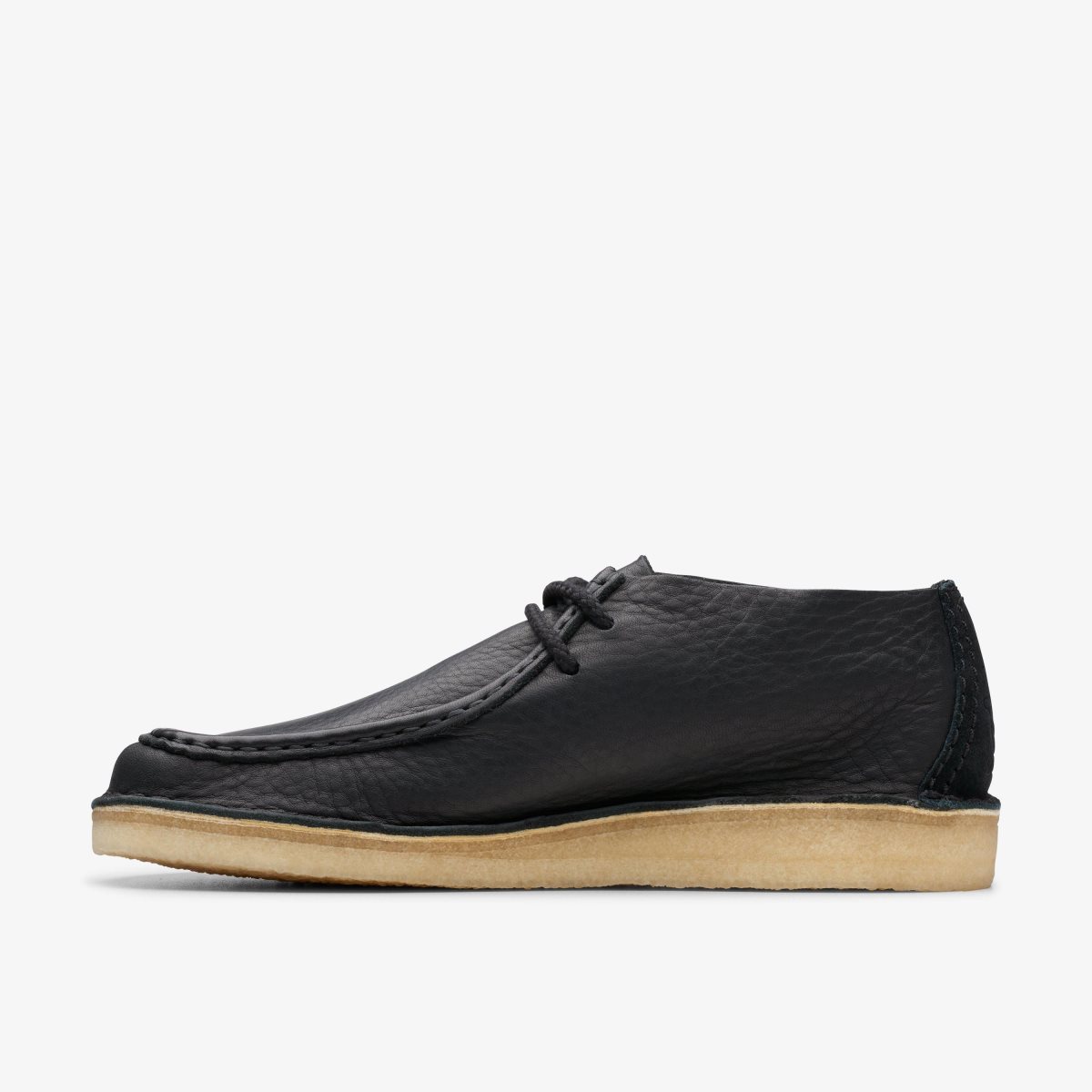 Clarks Desert Nomad Black Leather Black | TX6107392