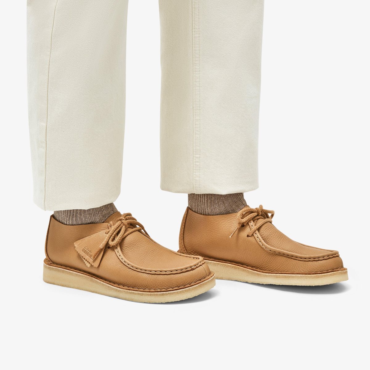 Clarks Desert Nomad Mid Tan Leather Brown | FO9416730