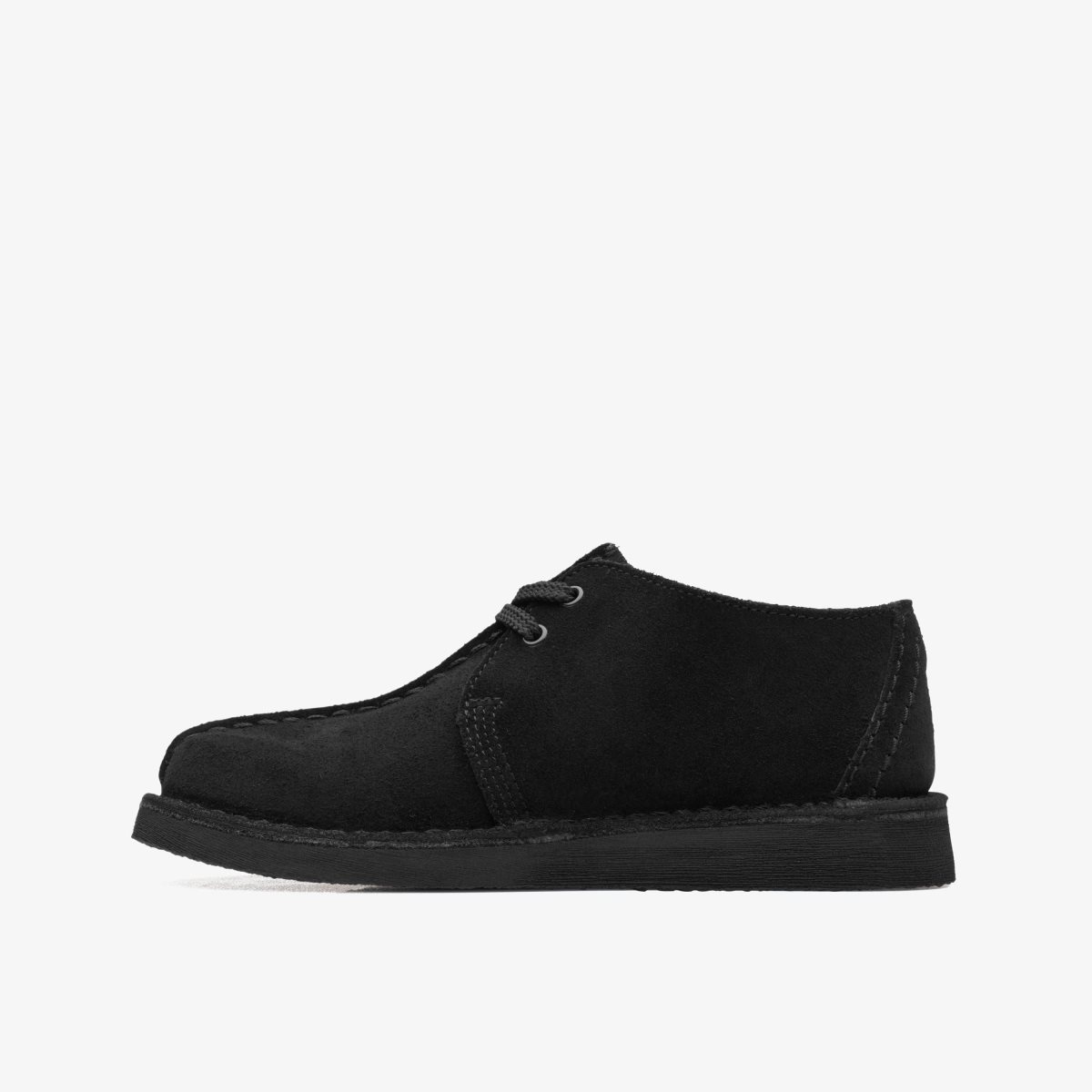 Clarks Desert Trek Older Black Suede Black | VR0967524