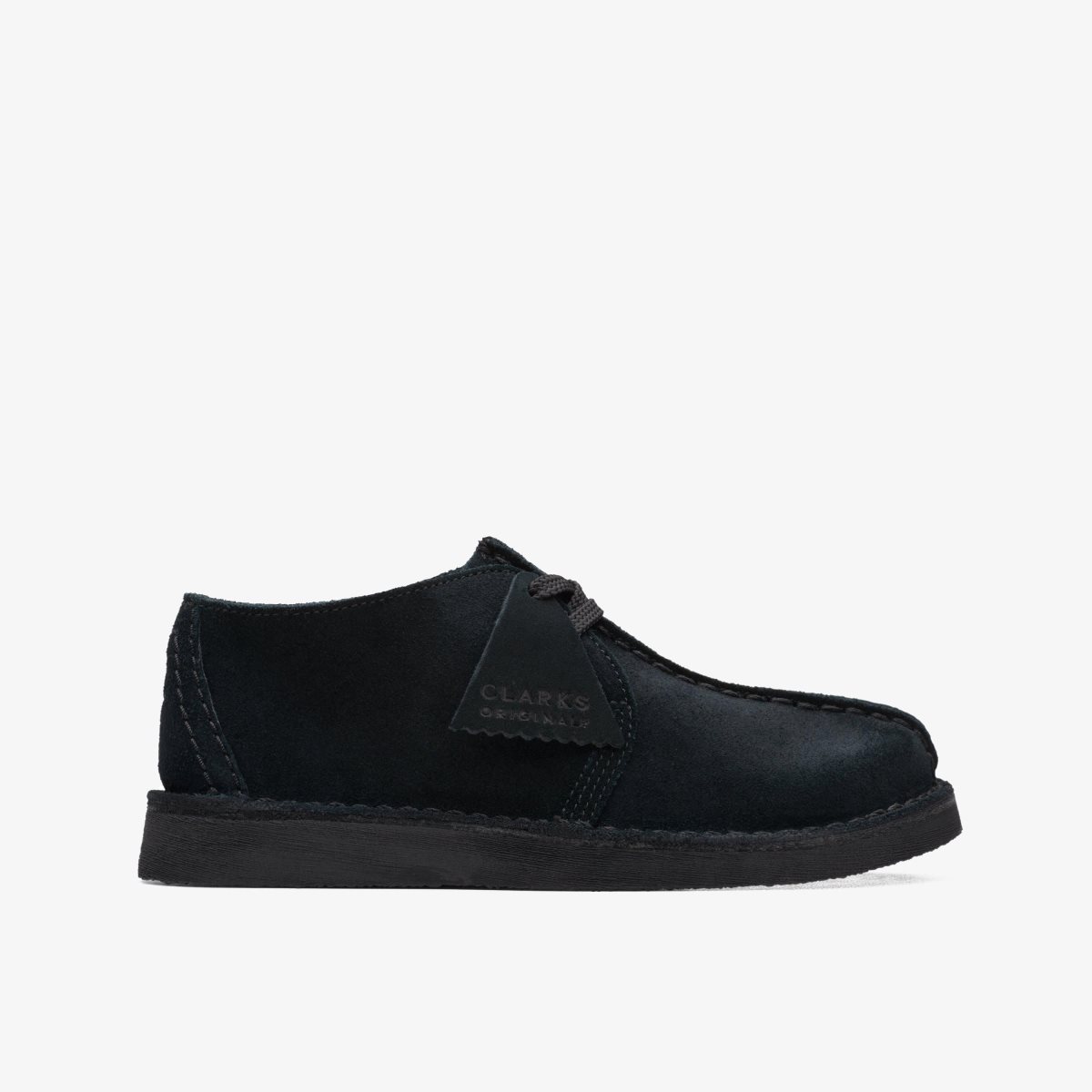 Clarks Desert Trek Older Black Suede Black | VR0967524