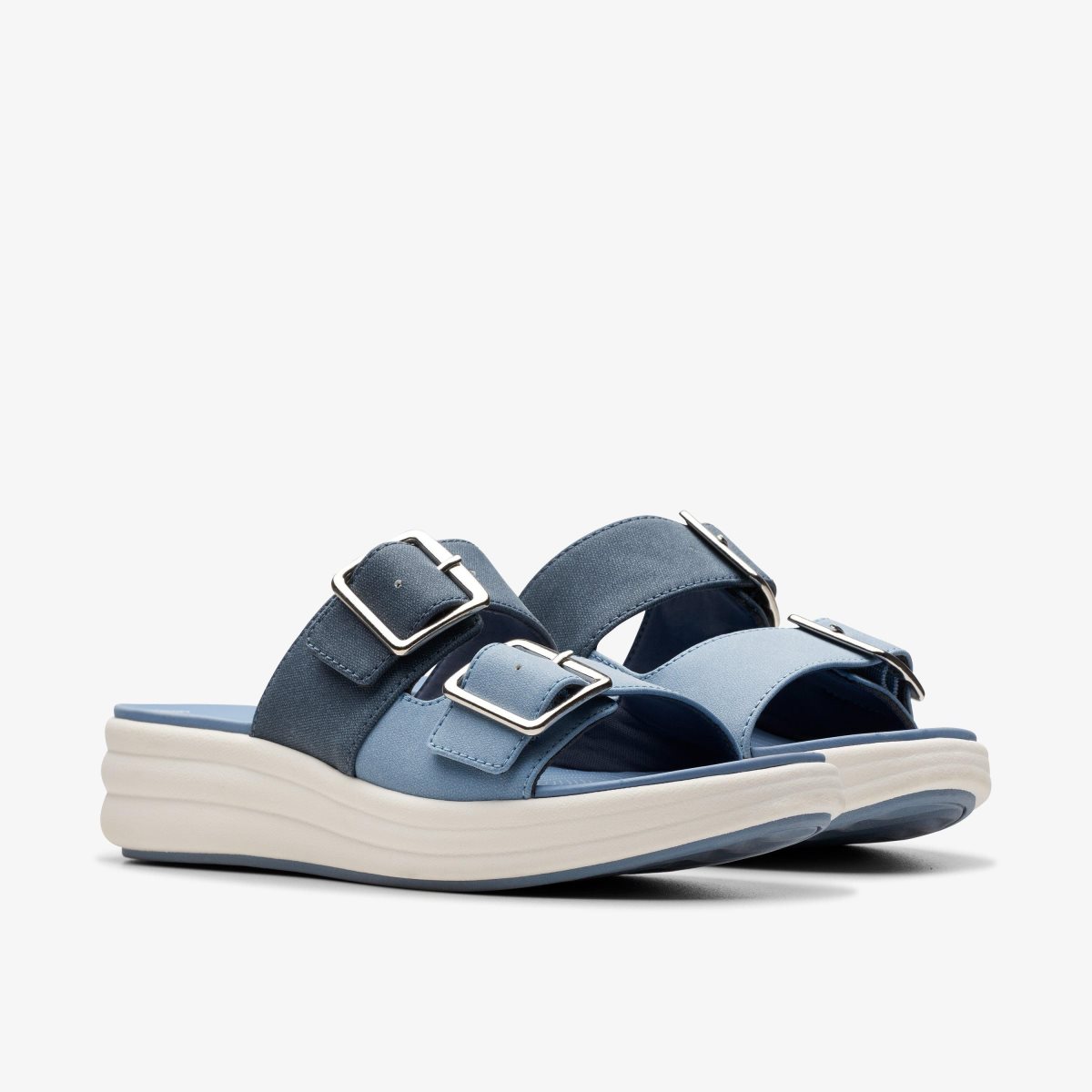 Clarks Drift Buckle Denim Combination Blue | PV7132485