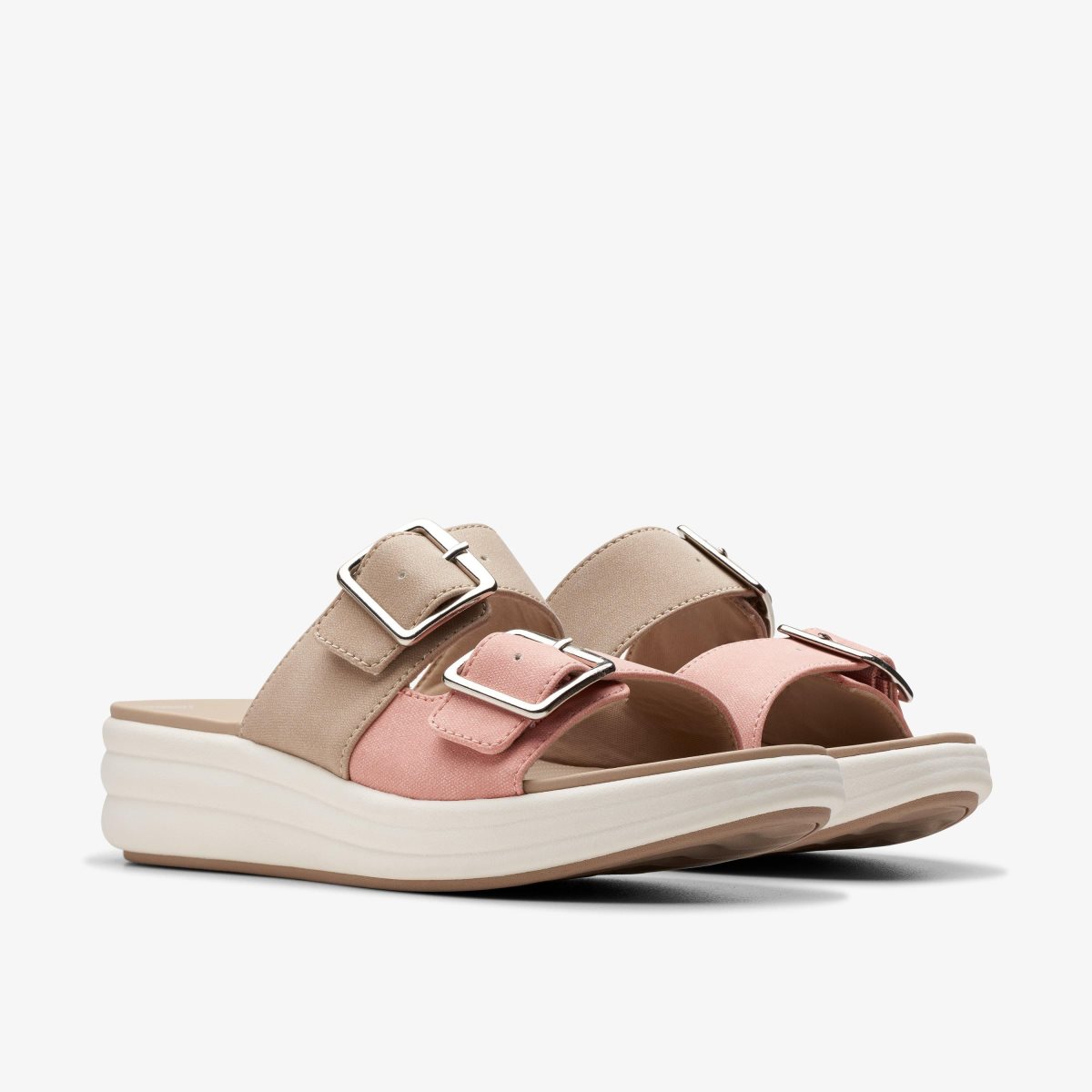 Clarks Drift Buckle Peach Combination Coral | ZW2356417