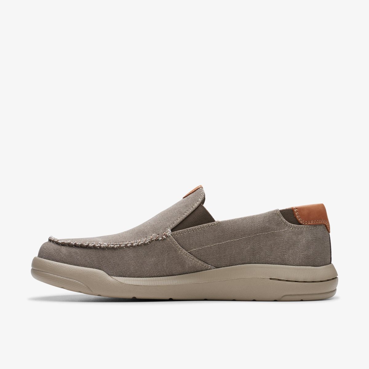 Clarks Driftlite Step Taupe Canvas Grey Brown | RB5736849