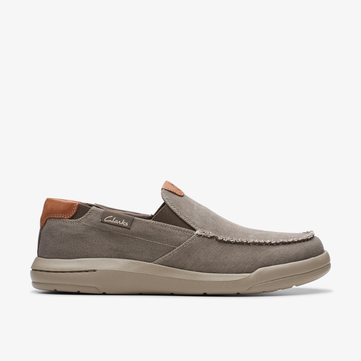 Clarks Driftlite Step Taupe Canvas Grey Brown | RB5736849