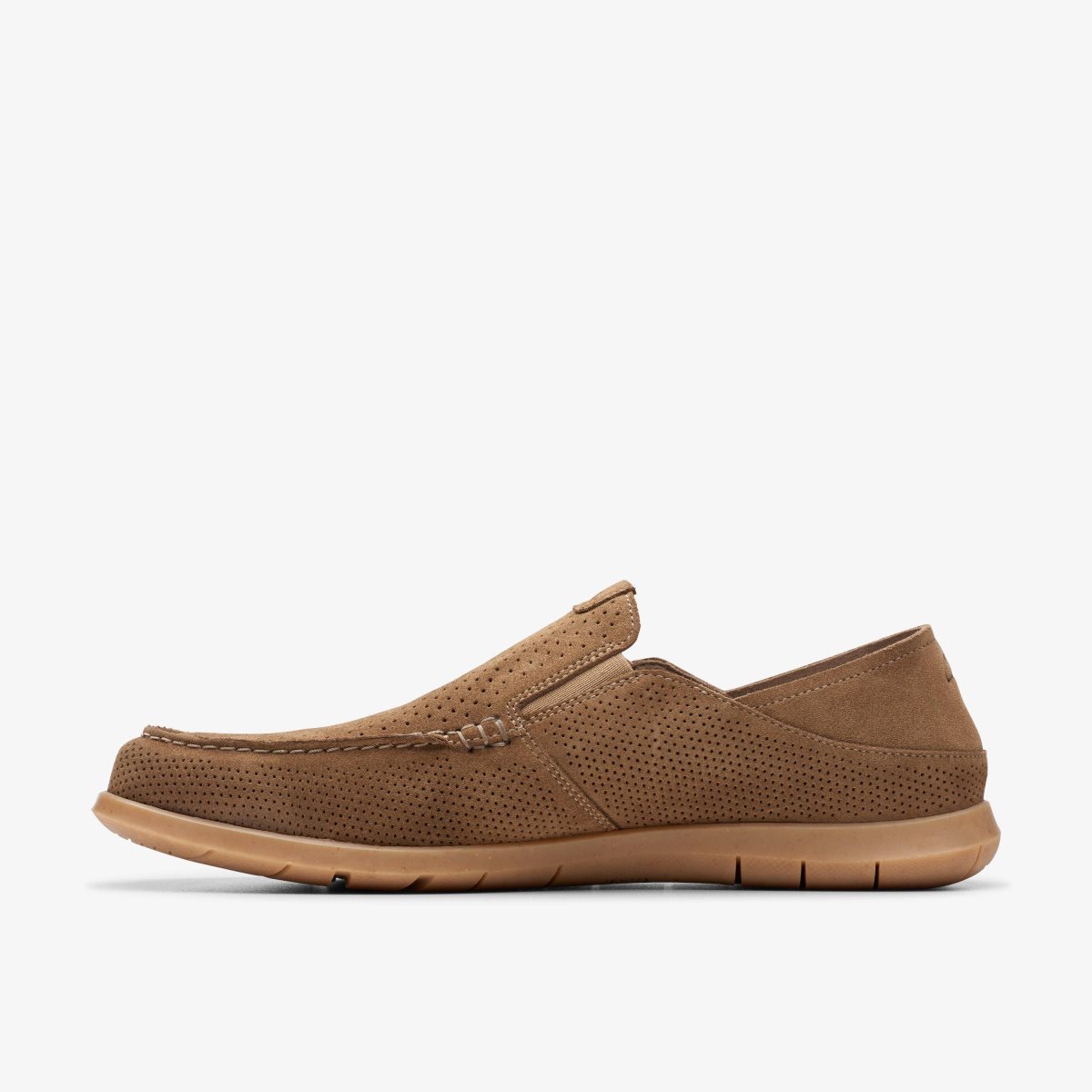 Clarks Flexway Easy Light Tan Suede Light Brown | KP3906125