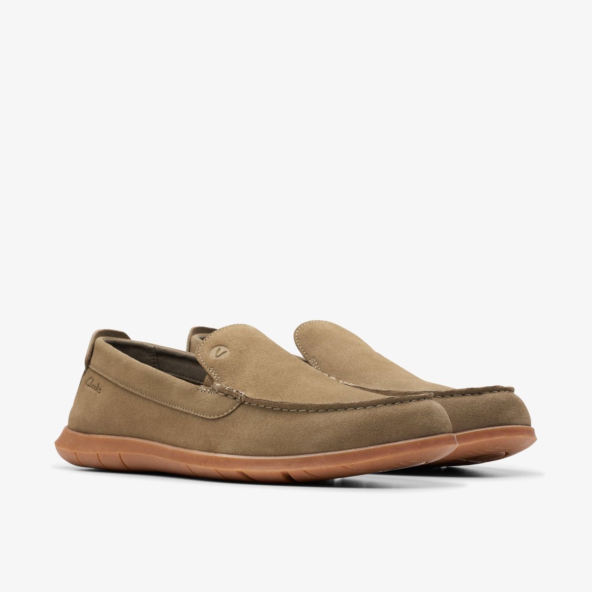 Clarks Flexway Step Olive Suede Olive | EG1962574