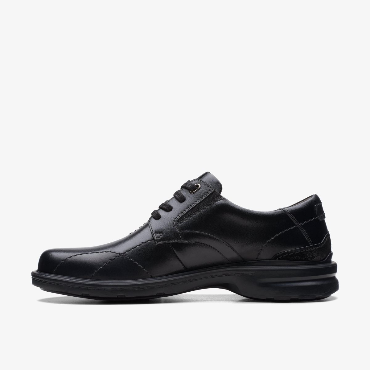 Clarks Gessler Lace Black Leather Black | KR6234805