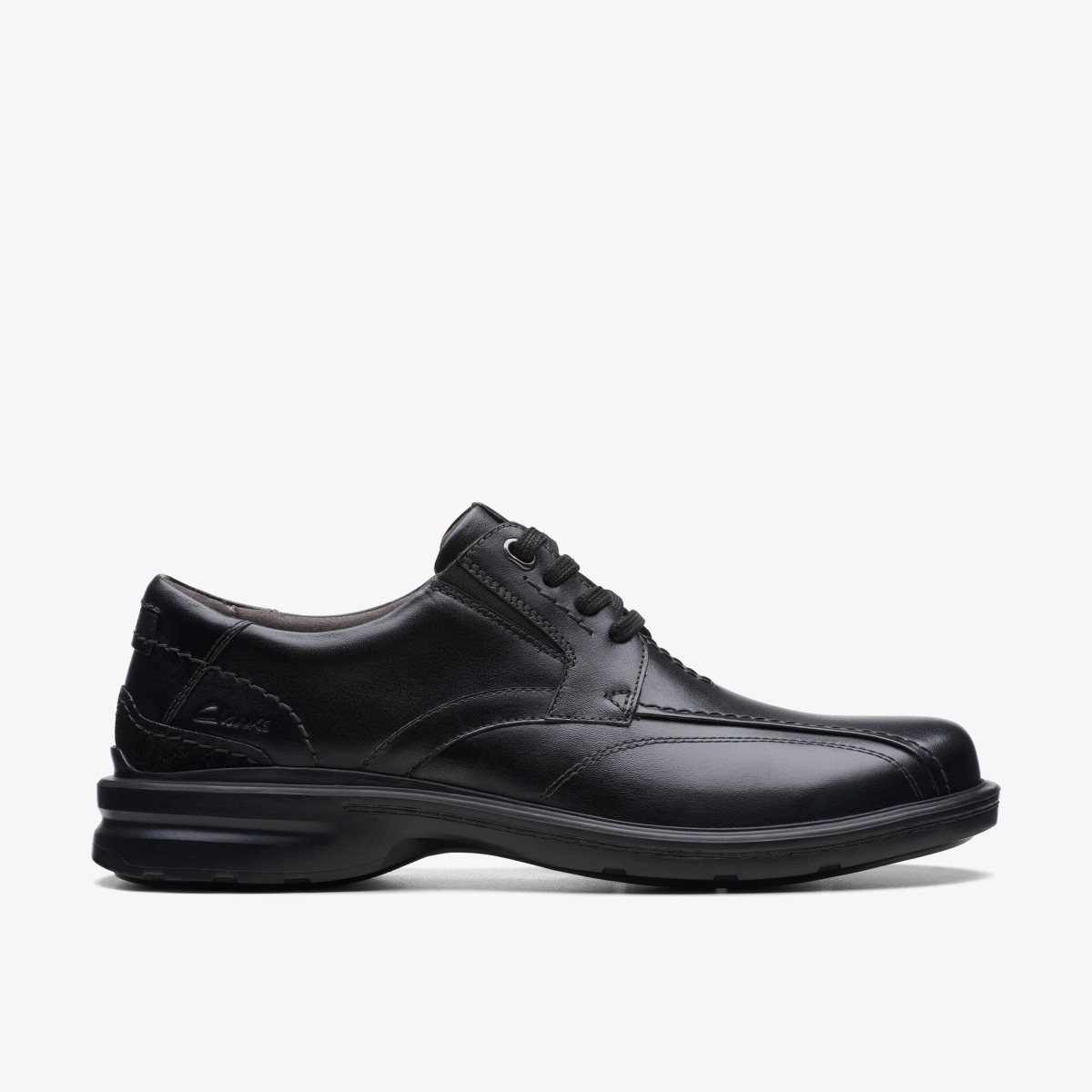 Clarks Gessler Lace Black Leather Black | KR6234805