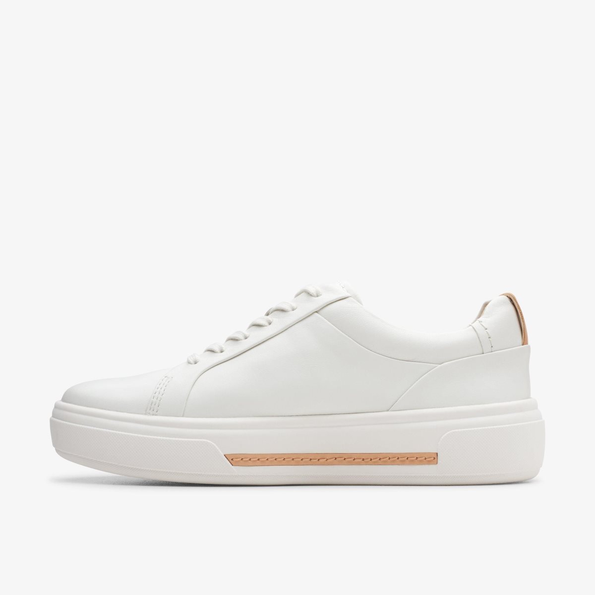 Clarks Hollyhock Walk Off White Leather White | HD0596317