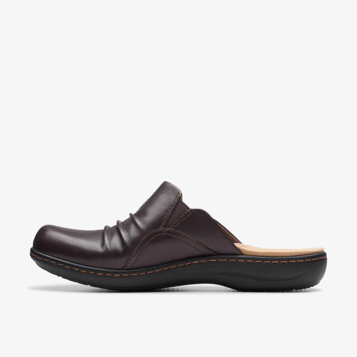 Clarks Laurieann Bay Dark Brown Leather Dark Brown | OM1529867