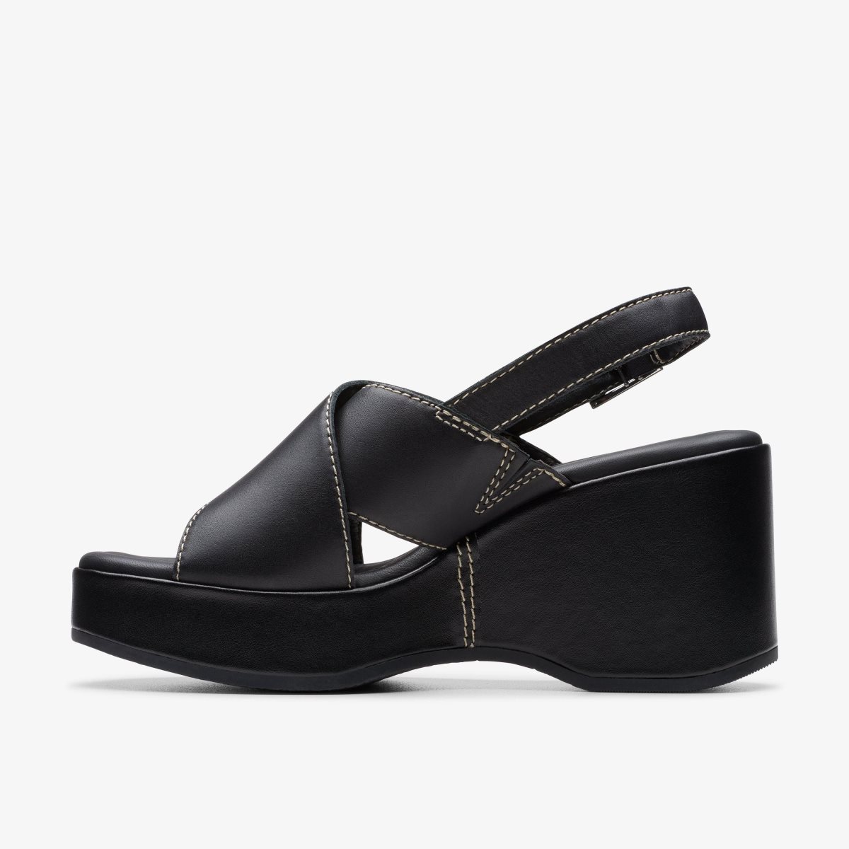 Clarks Manon Wish Black Leather Black | EC1647953